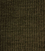 Close-up of Everleigh Moss plain upholstery fabric showcasing the textured velvet-look surface and deep moss green colouring.