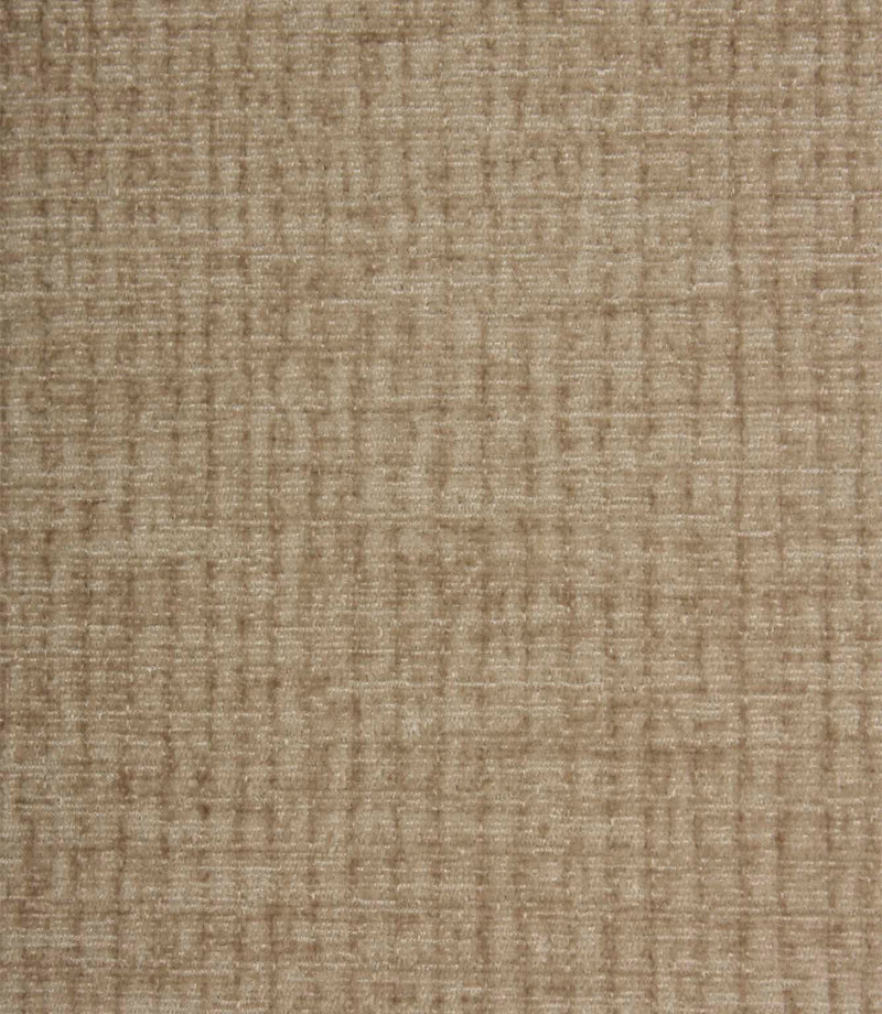 Close-up of Everleigh Pebble plain upholstery fabric showcasing the textured velvet-look surface and sophisticated neutral pebble colouring.