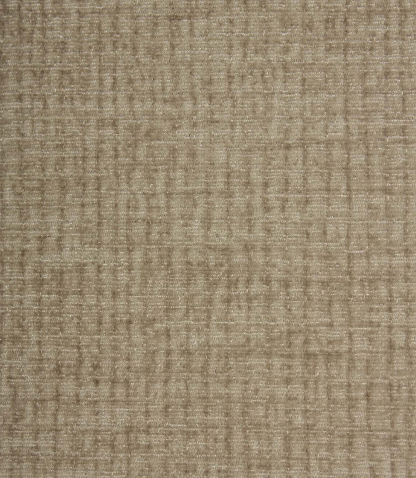 Close-up of Everleigh Pebble plain upholstery fabric showcasing the textured velvet-look surface and sophisticated neutral pebble colouring.