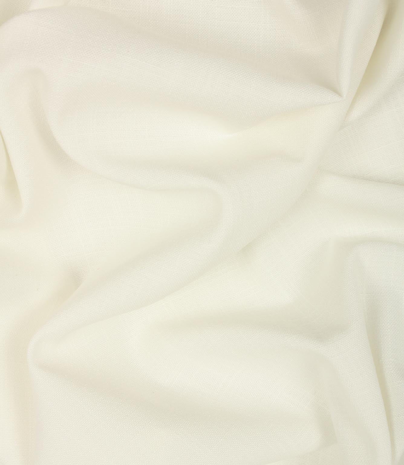 Faux Linen Fabric / Ivory