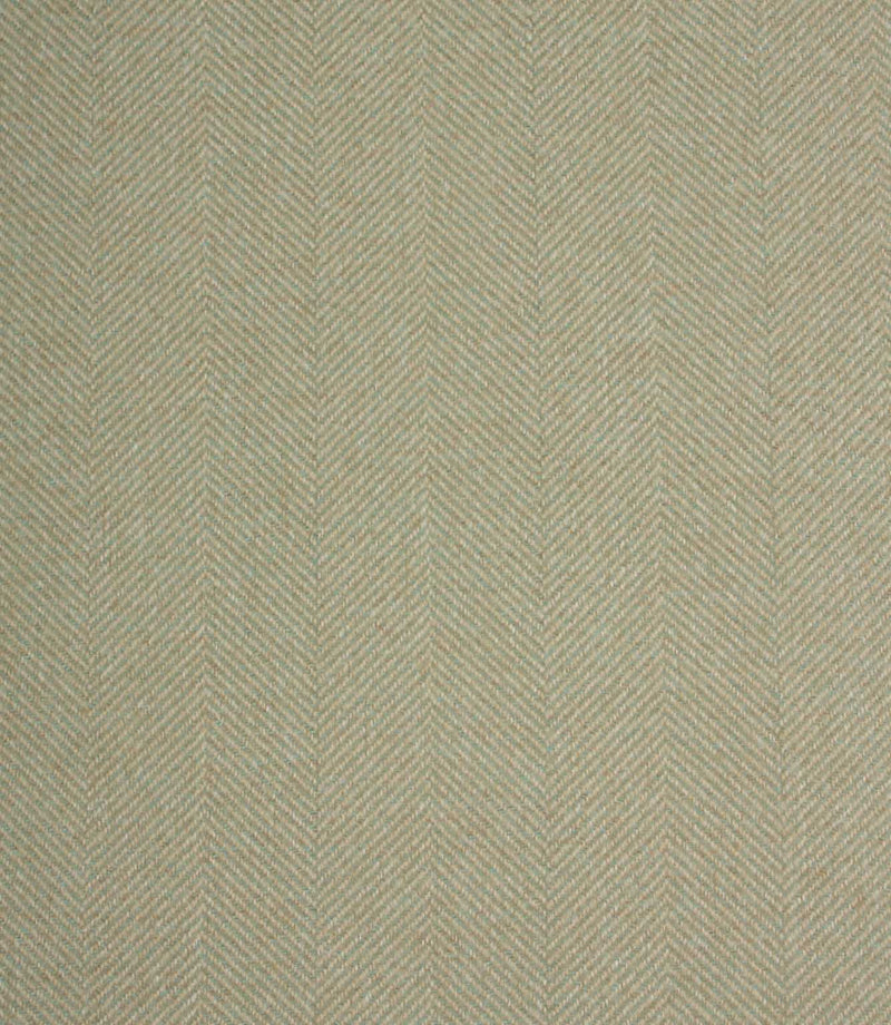 Textured fabric with a herringbone pattern in light green tones