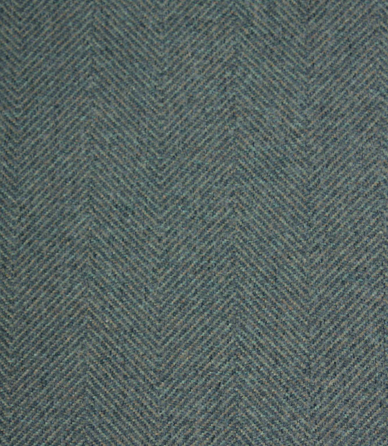 Textured fabric with a herringbone pattern in blue tones