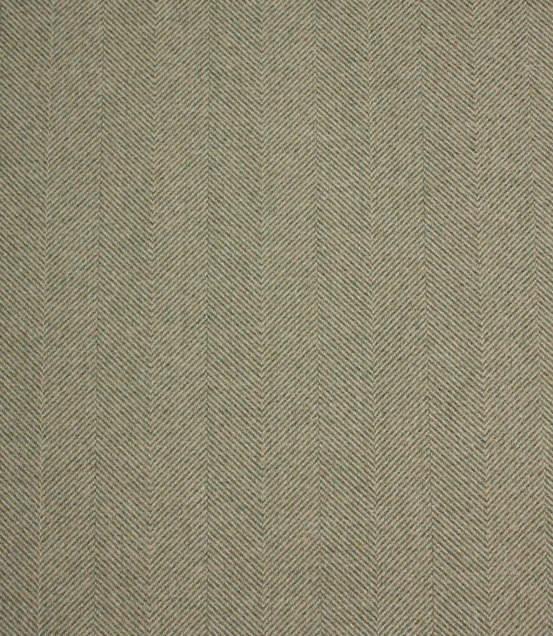 Textured fabric pattern with a herringbone design in green and beige tones.