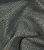 Close-up of blue herringbone fabric texture