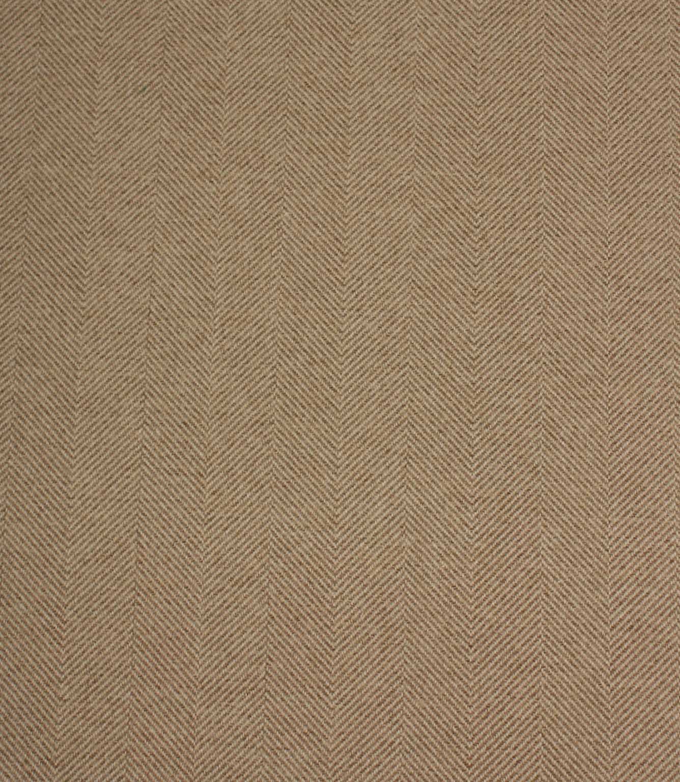 Brown herringbone fabric texture with a subtle pattern