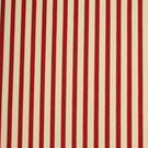 Fernley Stripe upholstery fire retardant fabric featuring rich wine red woven stripes on a warm ivory background in a timeless vertical stripe design.