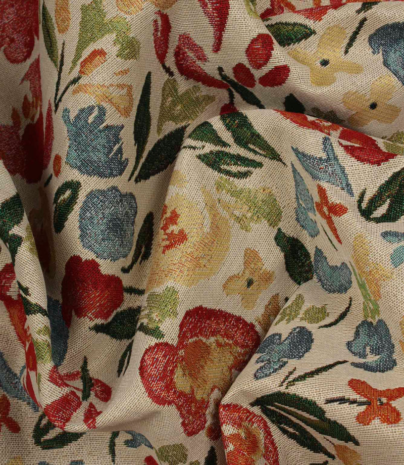 Flora Tapestry Outdoor Fabric / Multi | Just Fabrics