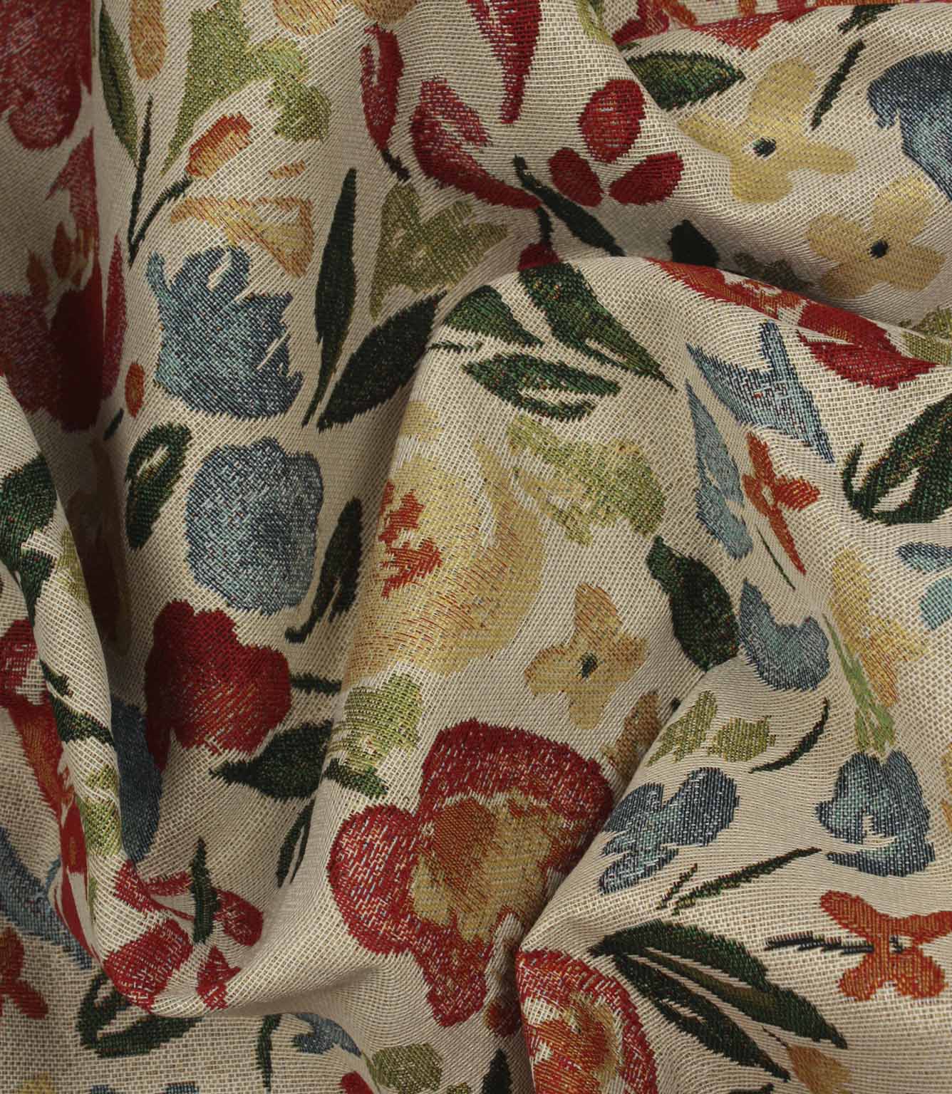 Flora Tapestry Outdoor Fabric / Multi | Just Fabrics
