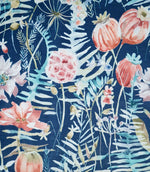 Flosa Velvet Fabric / Ink