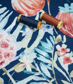 Flosa Velvet Fabric / Ink