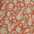 Folk Meadow Fabric / Coral / Eau de Nil