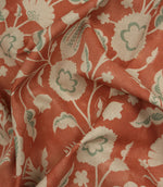 Folk Meadow Fabric / Coral / Eau de Nil