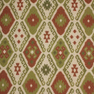 Folklore Geo Fabric / Sage Green / Rust | Just Fabrics
