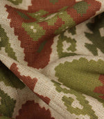 Folklore Geo Fabric / Sage Green / Rust | Just Fabrics