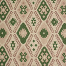 Folklore Geo Fabric / Soft Pink / Sap Green | Just Fabrics