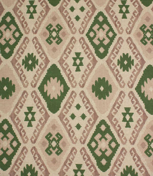 Folklore Geo Fabric / Soft Pink / Sap Green