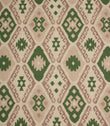 Folklore Geo Fabric / Soft Pink / Sap Green | Just Fabrics