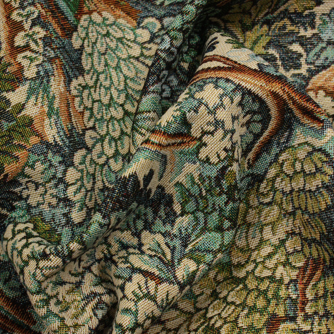 Forest Glade Tapestry Fabric / Indigo