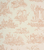 French Toile Fabric / Blush | Just Fabrics