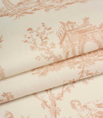 French Toile Fabric / Blush | Just Fabrics
