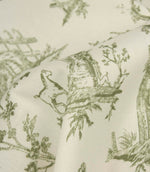 French Toile Fabric / Olive Green | Just Fabrics