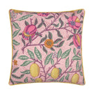 Fruits Blush Pink / Lemon Piped Outdoor Cushion