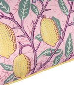 Fruits Blush Pink / Lemon Piped Outdoor Cushion