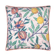 Fruits Coral / Lemon Piped Outdoor Cushion