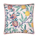 Fruits Coral / Lemon Piped Outdoor Cushion