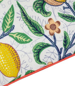 Fruits Yellow / Tomato Piped Outdoor Cushion
