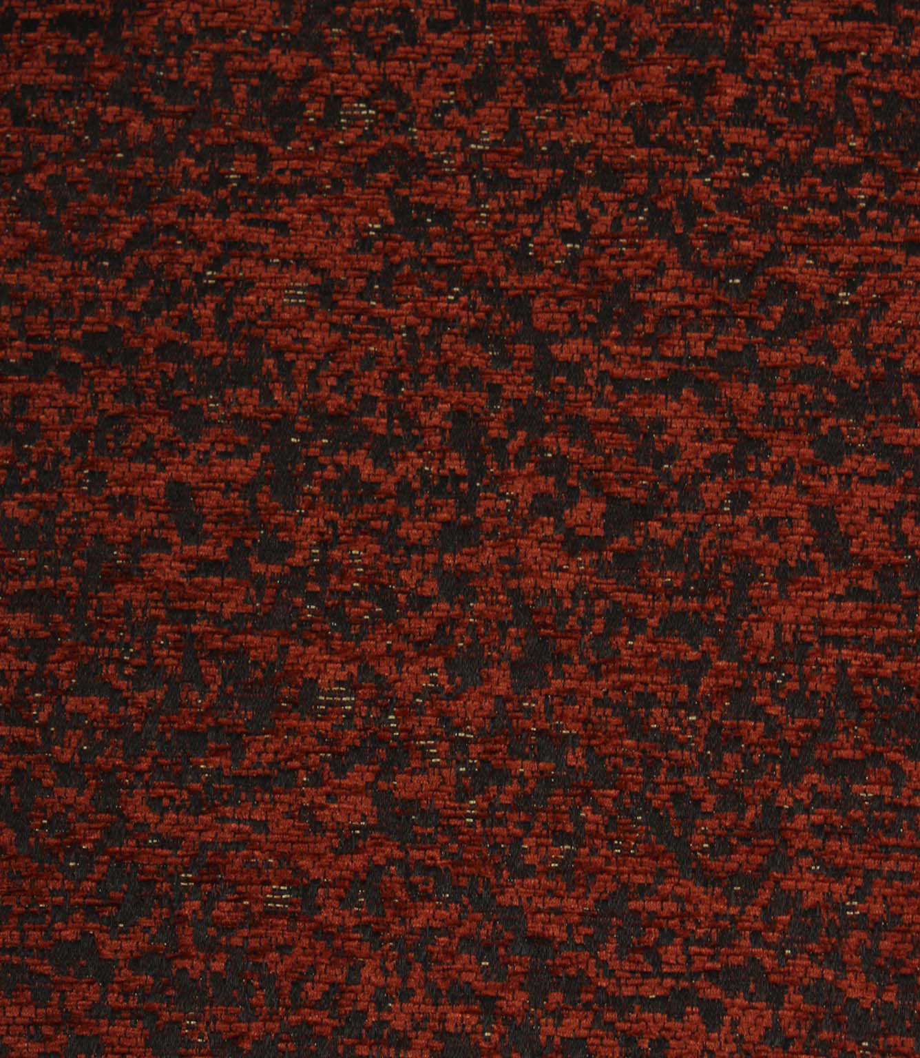 Galaxy contemporary woven fabric featuring an abstract textured design in copper and black tones.