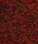Close-up of Galaxy fabric showcasing the richly textured weave and abstract pattern in copper and black colours.