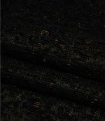 Folded Galaxy fabric in deep noir tones displaying the contemporary weave and subtle metallic detailing.