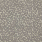 Gardiner Gull fabric featuring a delicate grey embroidered botanical leaf and branching vine pattern on a soft natural cream background.