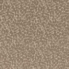 Gardiner Rockpool fabric featuring a repeating taupe-brown botanical design with raised textured leaves and delicate branching stems on a natural background.