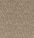 Gardiner Rockpool fabric featuring a repeating taupe-brown botanical design with raised textured leaves and delicate branching stems on a natural background.