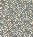 Gardiner Saltwater fabric with a blue-grey embroidered leafy vine pattern, featuring raised textured foliage against a contrasting cream background