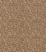 Gardiner Sandytan fabric featuring warm sandy brown textured leaf motifs and delicate embroidered branches on a natural cream background.
