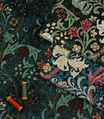 Golden Lily Velvet Fabric