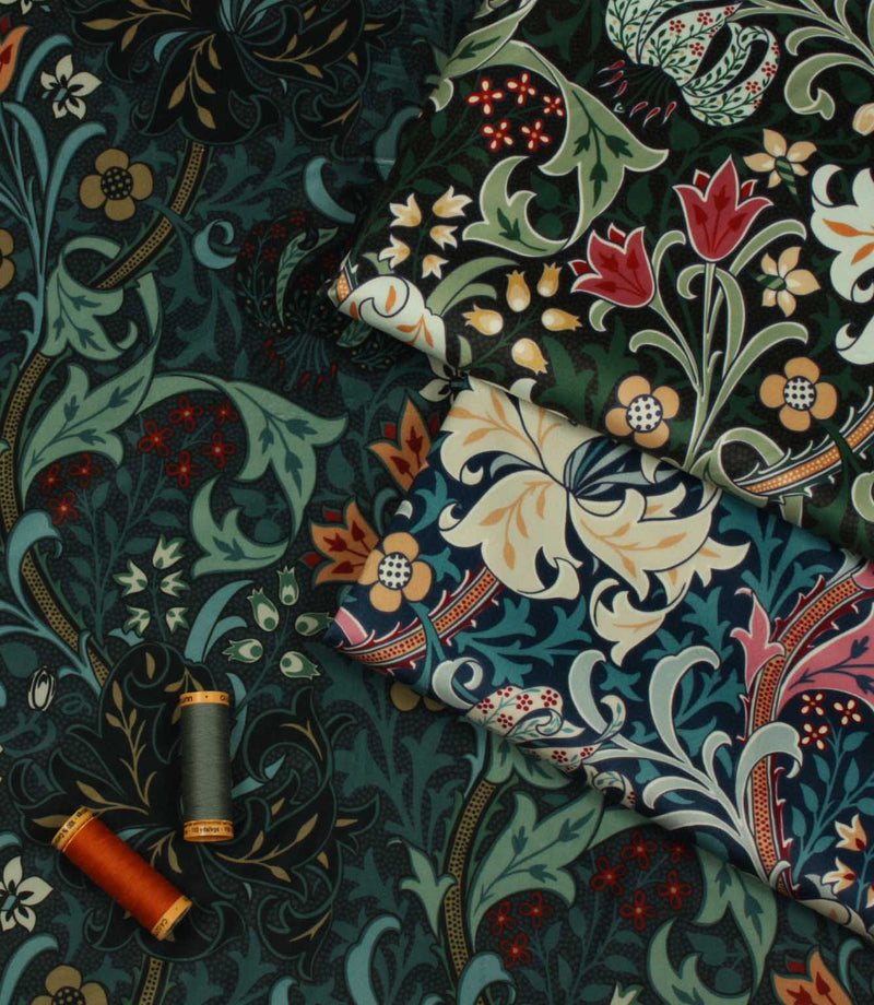 Golden Lily Velvet Fabric