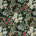 Golden Lily Velvet Fabric / Ember