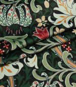 Golden Lily Velvet Fabric / Ember