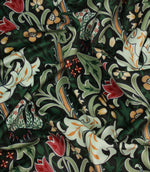 Golden Lily Velvet Fabric / Ember