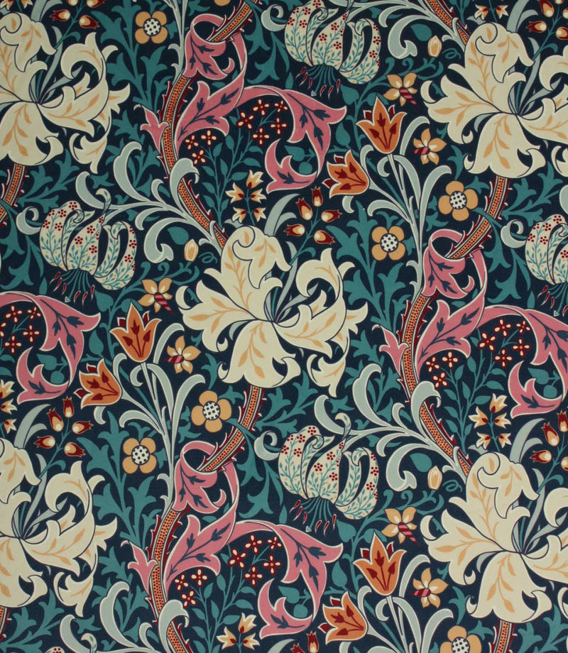 Golden Lily Velvet Fabric / Tempest