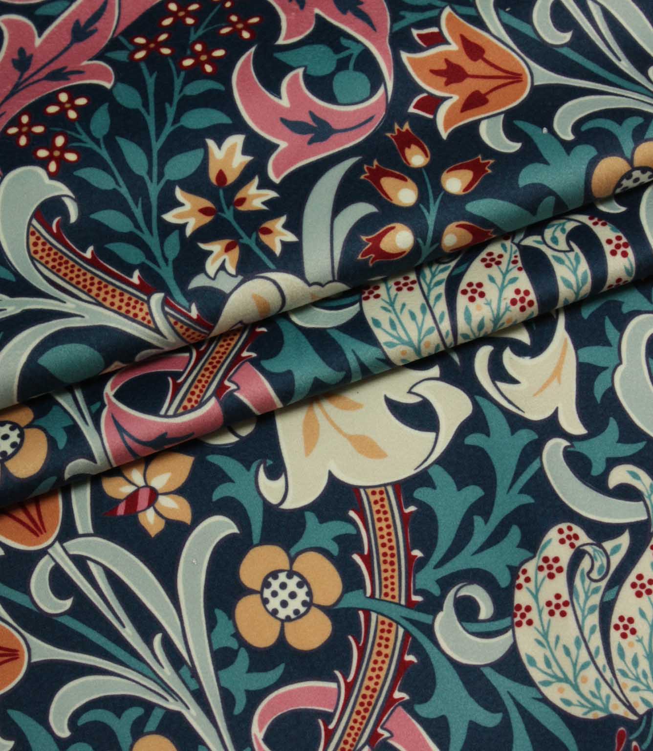 Golden Lily Velvet Fabric / Tempest
