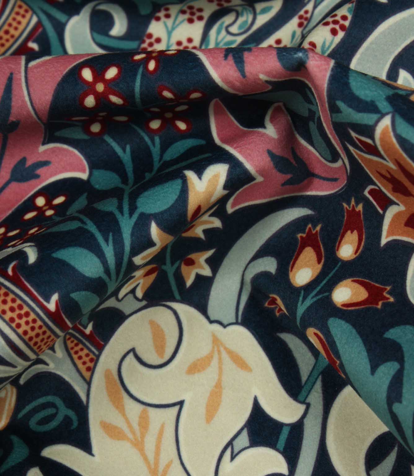 Golden Lily Velvet Fabric / Tempest