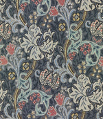 Golden Lily Tapestry Fabric / Mineral