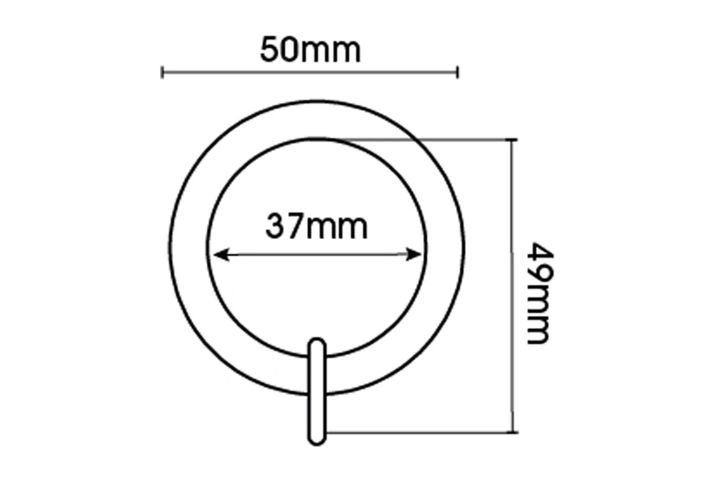 25mm Arc Stud