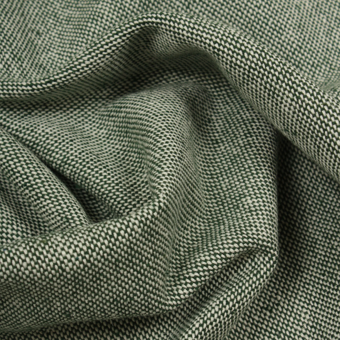 Harbour Weave Fabric / Bottle Green