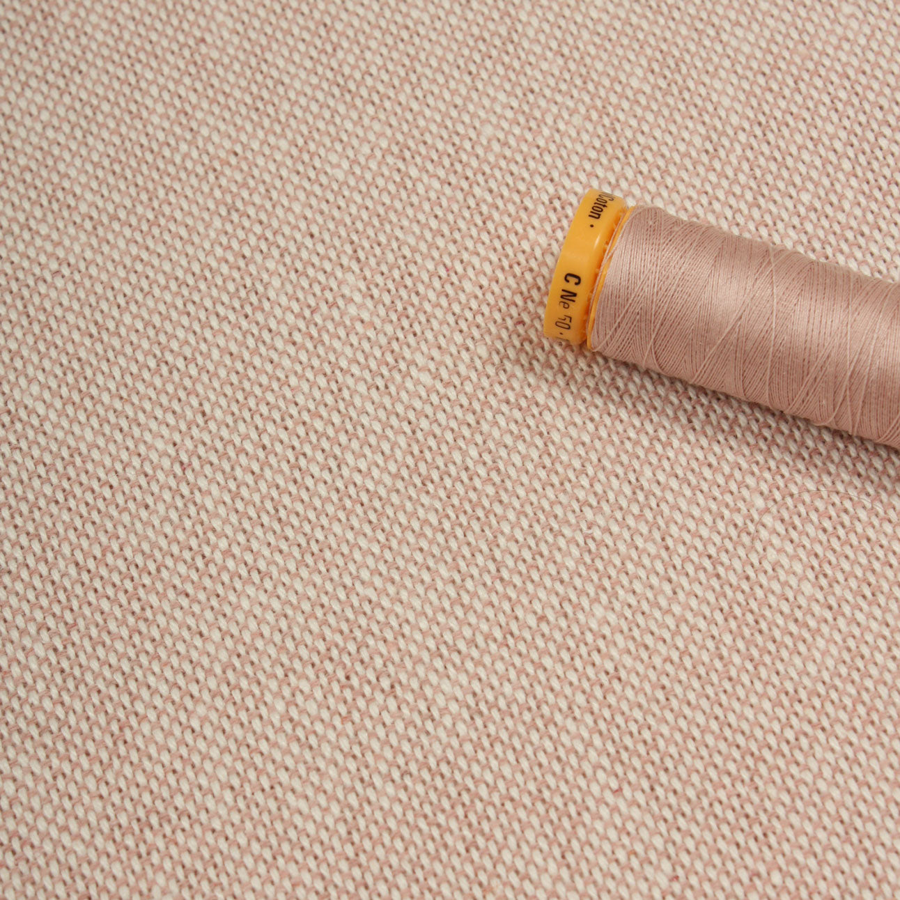 Harbour Weave Fabric / Pale Pink